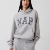 Sudadera con capucha para adulto Vintagesoft con logotipo en felpa