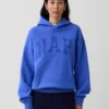 Sudadera con capucha para adulto Vintagesoft con logotipo en felpa