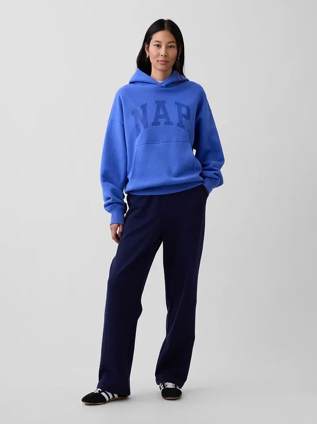 Sudadera con capucha para adulto Vintagesoft con logotipo en felpa