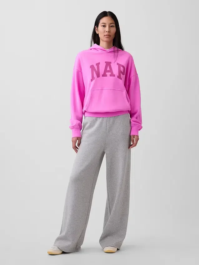 Sudadera con capucha para adulto Vintagesoft con logotipo en felpa