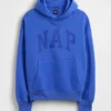 Sudadera con capucha para adulto Vintagesoft con logotipo en felpa