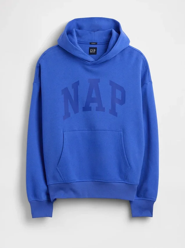 Sudadera con capucha para adulto Vintagesoft con logotipo en felpa