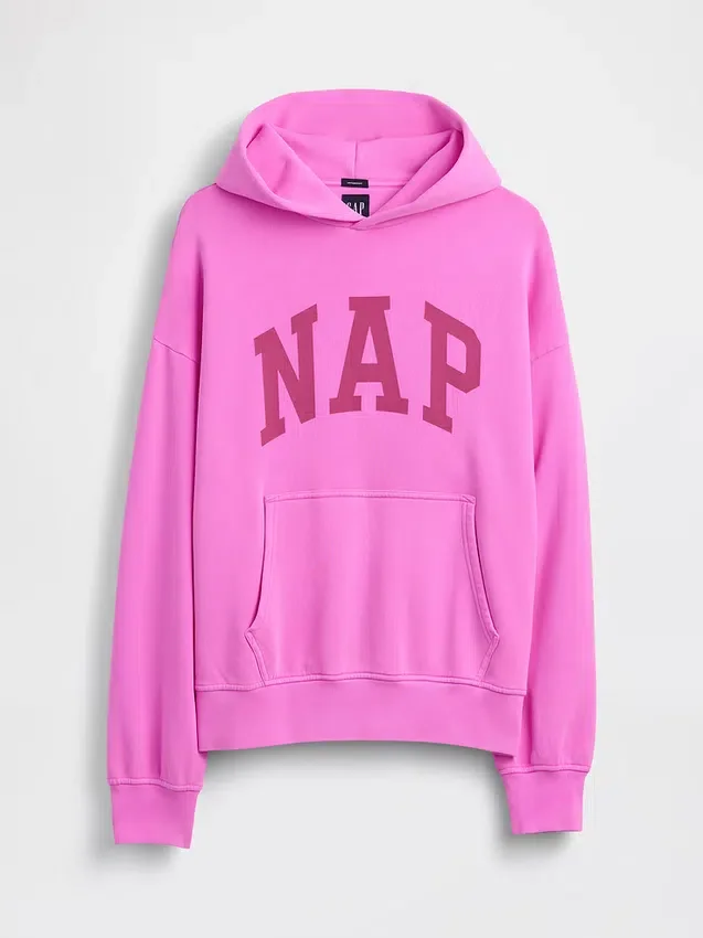 Sudadera con capucha para adulto Vintagesoft con logotipo en felpa
