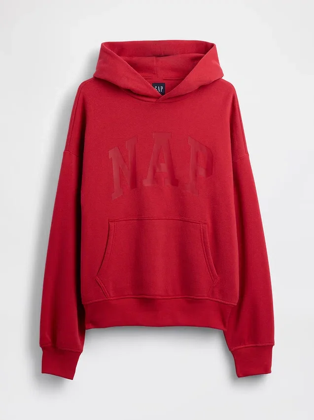 Sudadera con capucha para adulto Vintagesoft con logotipo en felpa