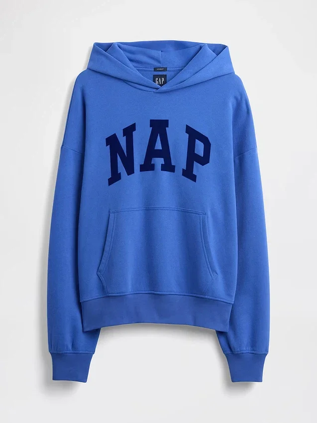 Sudadera con capucha para adulto Vintagesoft con logotipo en felpa
