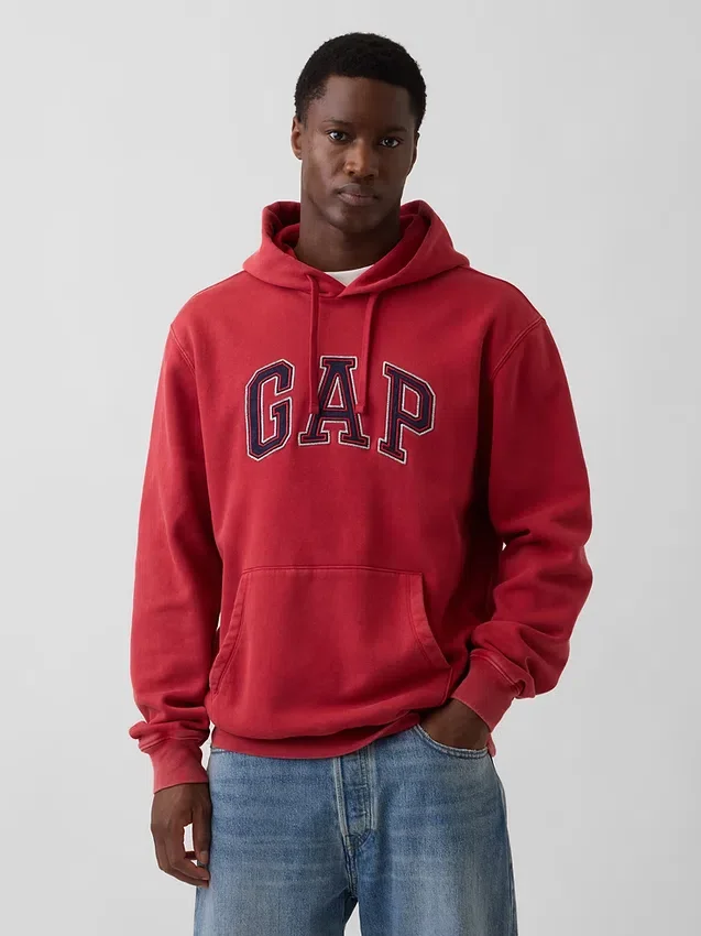 Sudadera con capucha para adulto Vintagesoft Relaxed Logo