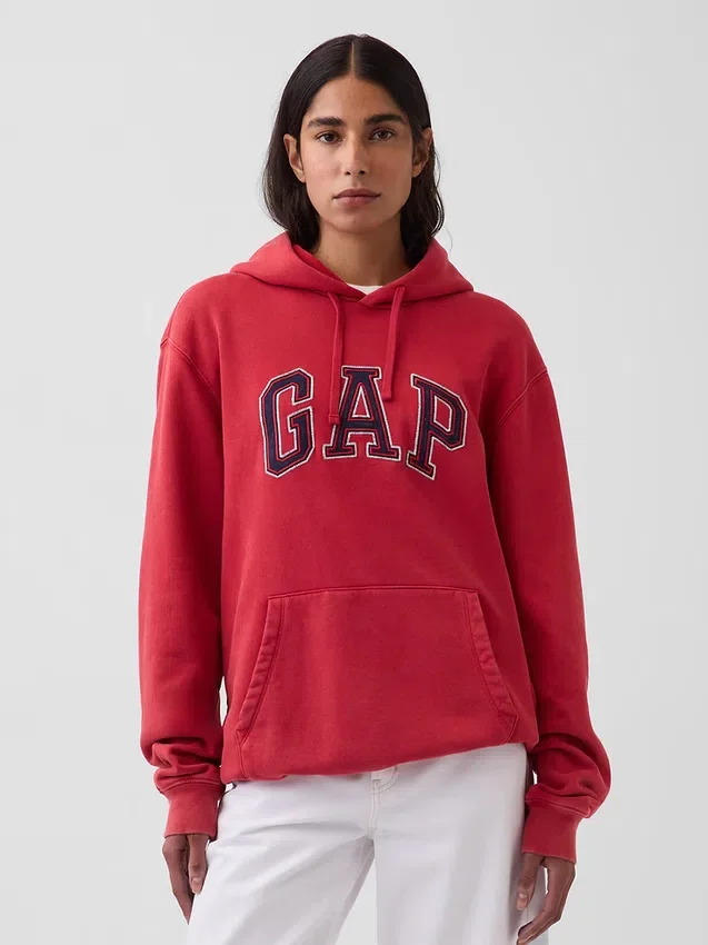 Sudadera con capucha para adulto Vintagesoft Relaxed Logo