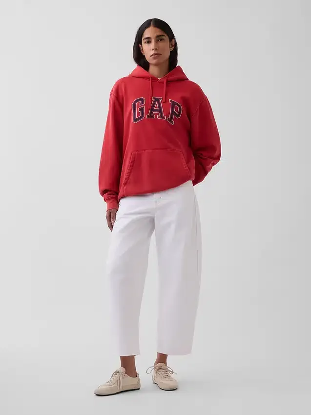 Sudadera con capucha para adulto Vintagesoft Relaxed Logo