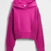 Sudadera con capucha para niños Vintagesoft de mezcla de tejidos