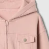 Sudadera con capucha y cremallera corta Vintagesoft para niños
