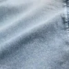 Sudadera con capucha y cremallera de denim de punto para niños