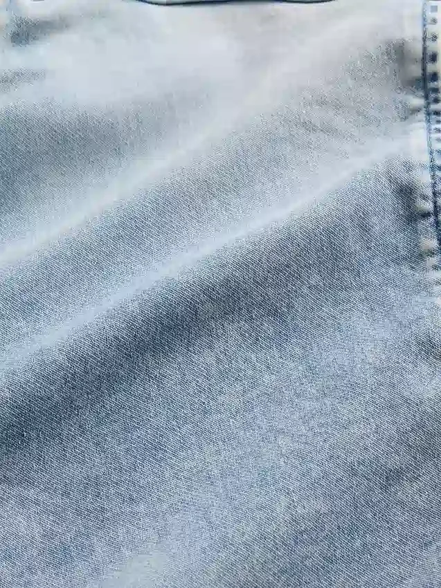 Sudadera con capucha y cremallera de denim de punto para niños