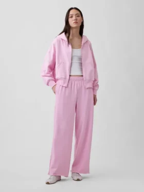 Pantalones de chándal de felpa Vintagesoft de corte ancho