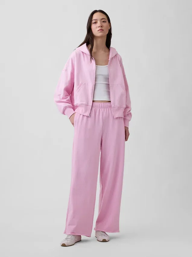Pantalones de chándal de felpa Vintagesoft de corte ancho