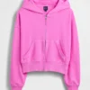 Sudadera con capucha y cremallera de felpa Vintagesoft