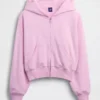 Sudadera con capucha y cremallera de felpa Vintagesoft