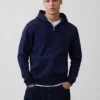 Sudadera con capucha y cremallera holgada Vintagesoft para adulto