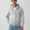 Sudadera con capucha y cremallera holgada Vintagesoft para adulto