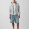 Sudadera con capucha y cremallera holgada Vintagesoft para adulto