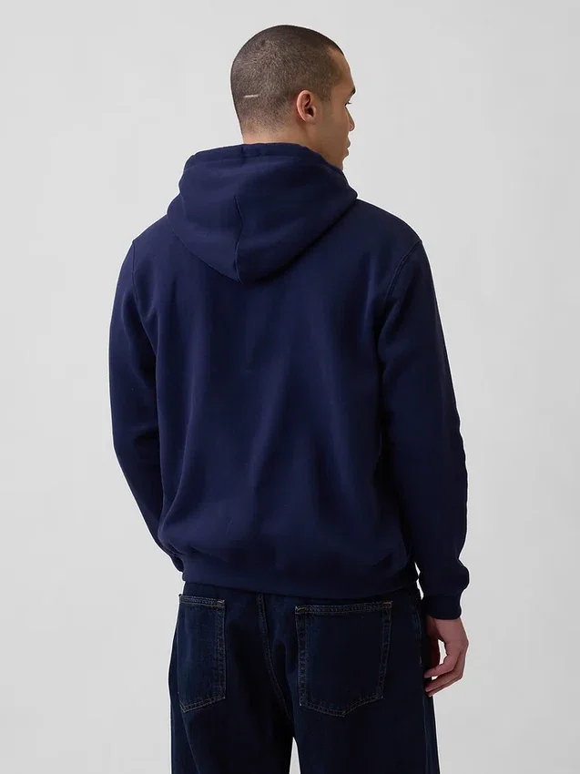 Sudadera con capucha y cremallera holgada Vintagesoft para adulto
