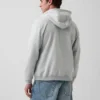 Sudadera con capucha y cremallera holgada Vintagesoft para adulto