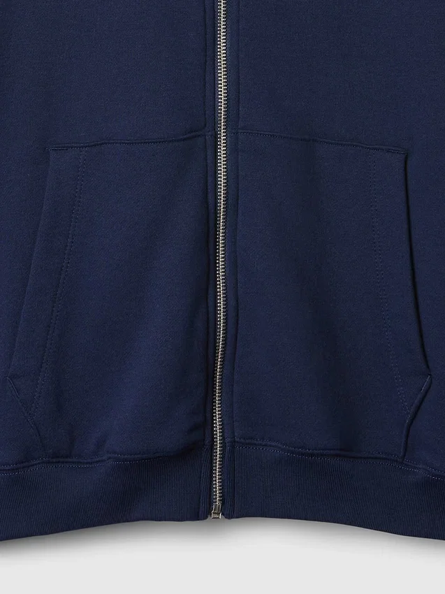Sudadera con capucha y cremallera holgada Vintagesoft para adulto