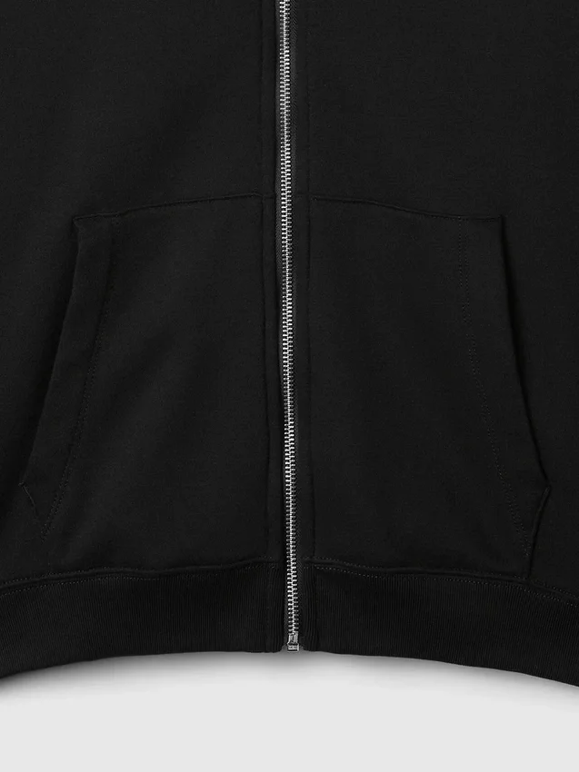 Sudadera con capucha y cremallera holgada Vintagesoft para adulto