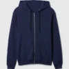 Sudadera con capucha y cremallera holgada Vintagesoft para adulto