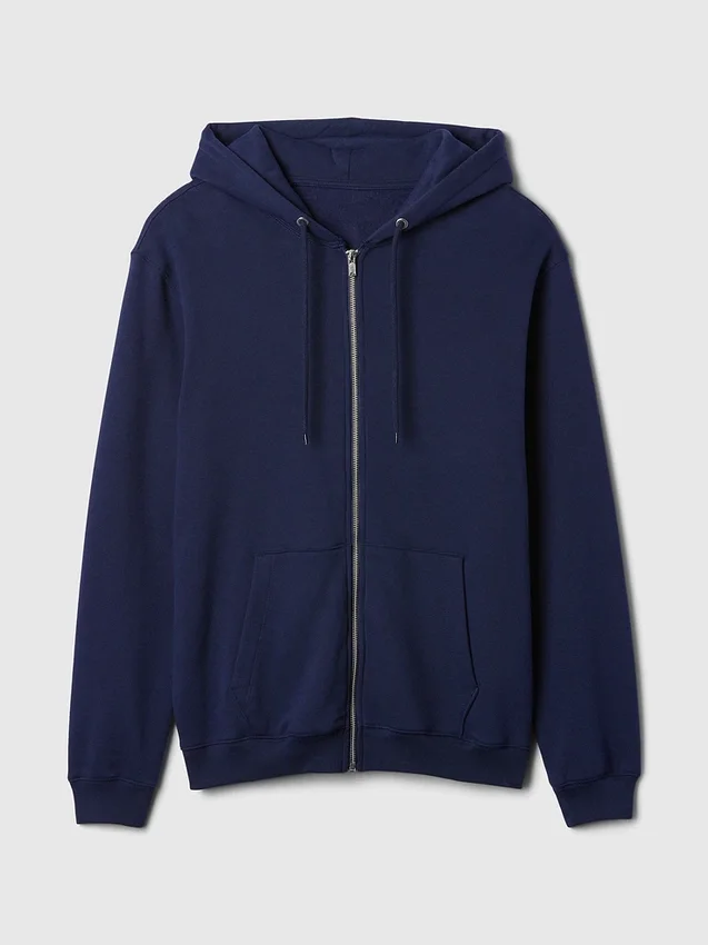Sudadera con capucha y cremallera holgada Vintagesoft para adulto