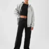 Sudadera con capucha y cremallera holgada Vintagesoft para adulto