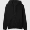 Sudadera con capucha y cremallera holgada Vintagesoft para adulto