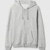 Sudadera con capucha y cremallera holgada Vintagesoft para adulto