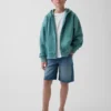 Sudadera con capucha y cremallera holgada Vintagesoft para niños