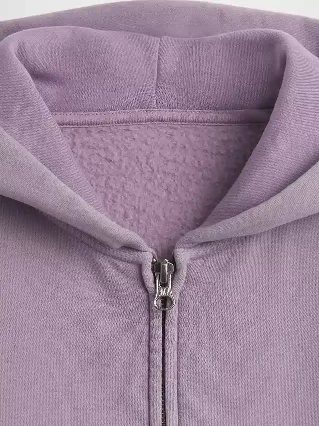 Sudadera con capucha y cremallera holgada Vintagesoft para niños