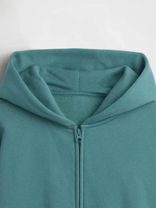 Sudadera con capucha y cremallera holgada Vintagesoft para niños