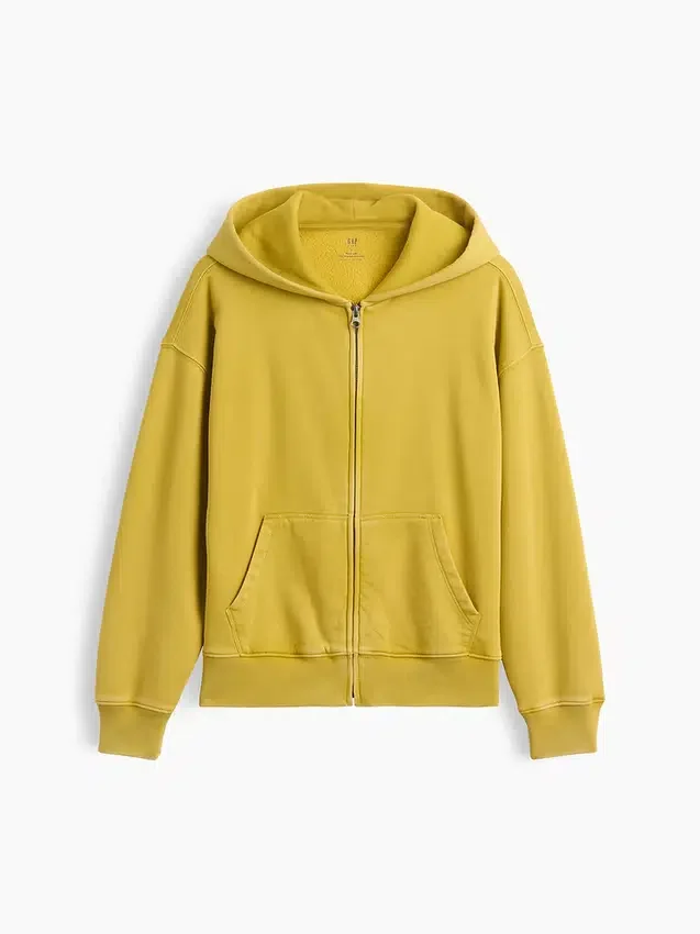 Sudadera con capucha y cremallera holgada Vintagesoft para niños