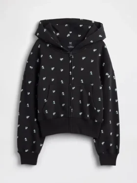 Sudadera con capucha y cremallera oversize con logotipo «Vintagesoft» para niños