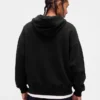 Sudadera con capucha y cremallera oversize de peso grueso para adulto