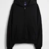 Sudadera con capucha y cremallera oversize de peso grueso para adulto