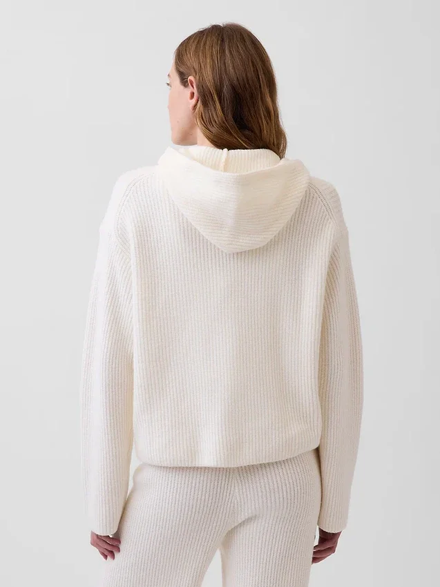 Sudadera con capucha y cremallera oversize de punto Shaker de CashSoft
