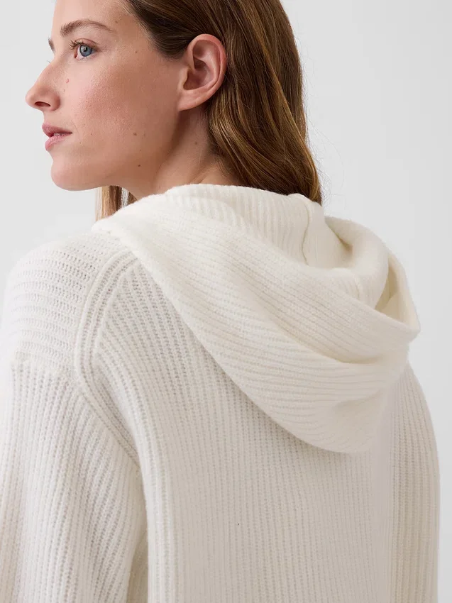 Sudadera con capucha y cremallera oversize de punto Shaker de CashSoft