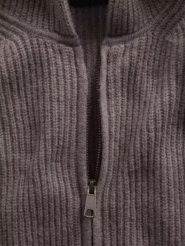 Sudadera con capucha y cremallera oversize de punto Shaker de CashSoft