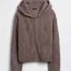 Sudadera con capucha y cremallera oversize de punto Shaker de CashSoft