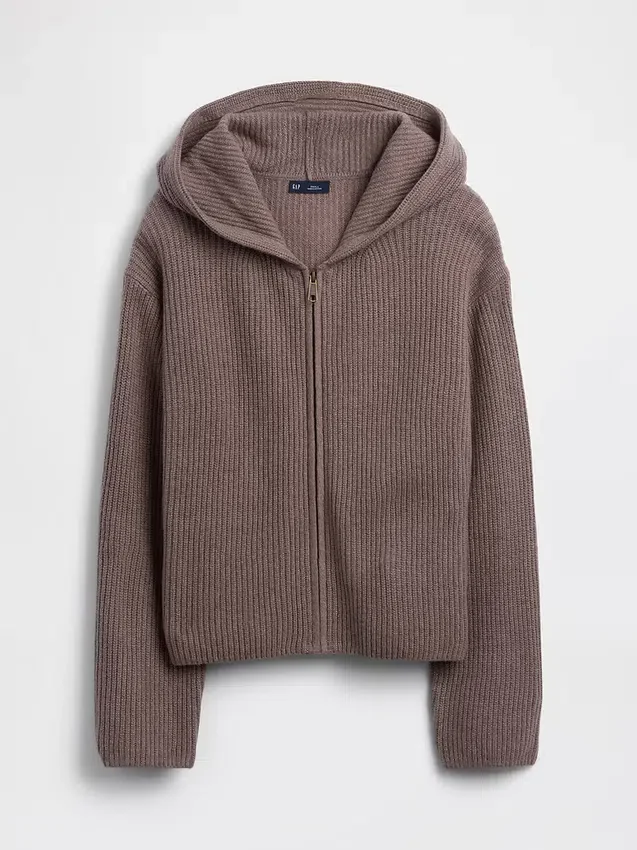 Sudadera con capucha y cremallera oversize de punto Shaker de CashSoft
