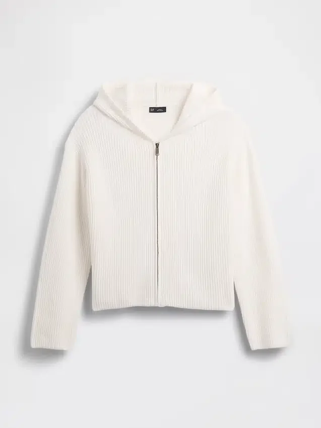 Sudadera con capucha y cremallera oversize de punto Shaker de CashSoft