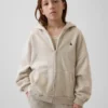 Sudadera con capucha y cremallera oversize Vintagesoft para niños