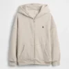 Sudadera con capucha y cremallera oversize Vintagesoft para niños