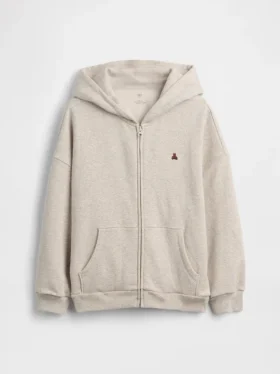 Sudadera con capucha y cremallera oversize Vintagesoft para niños