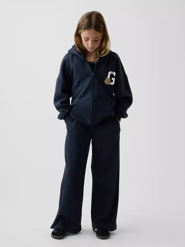 Sudadera con capucha y cremallera oversize Vintagesoft para niños