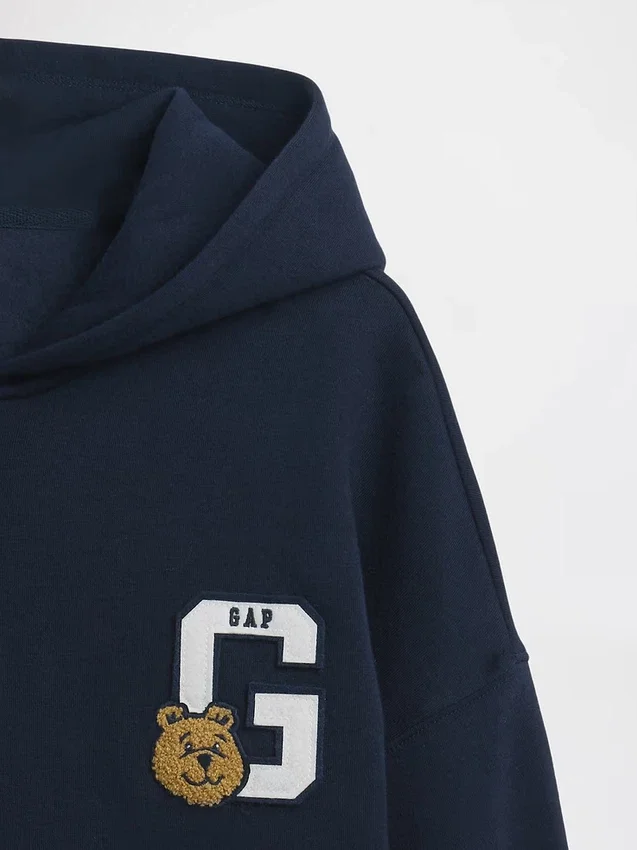 Sudadera con capucha y cremallera oversize Vintagesoft para niños